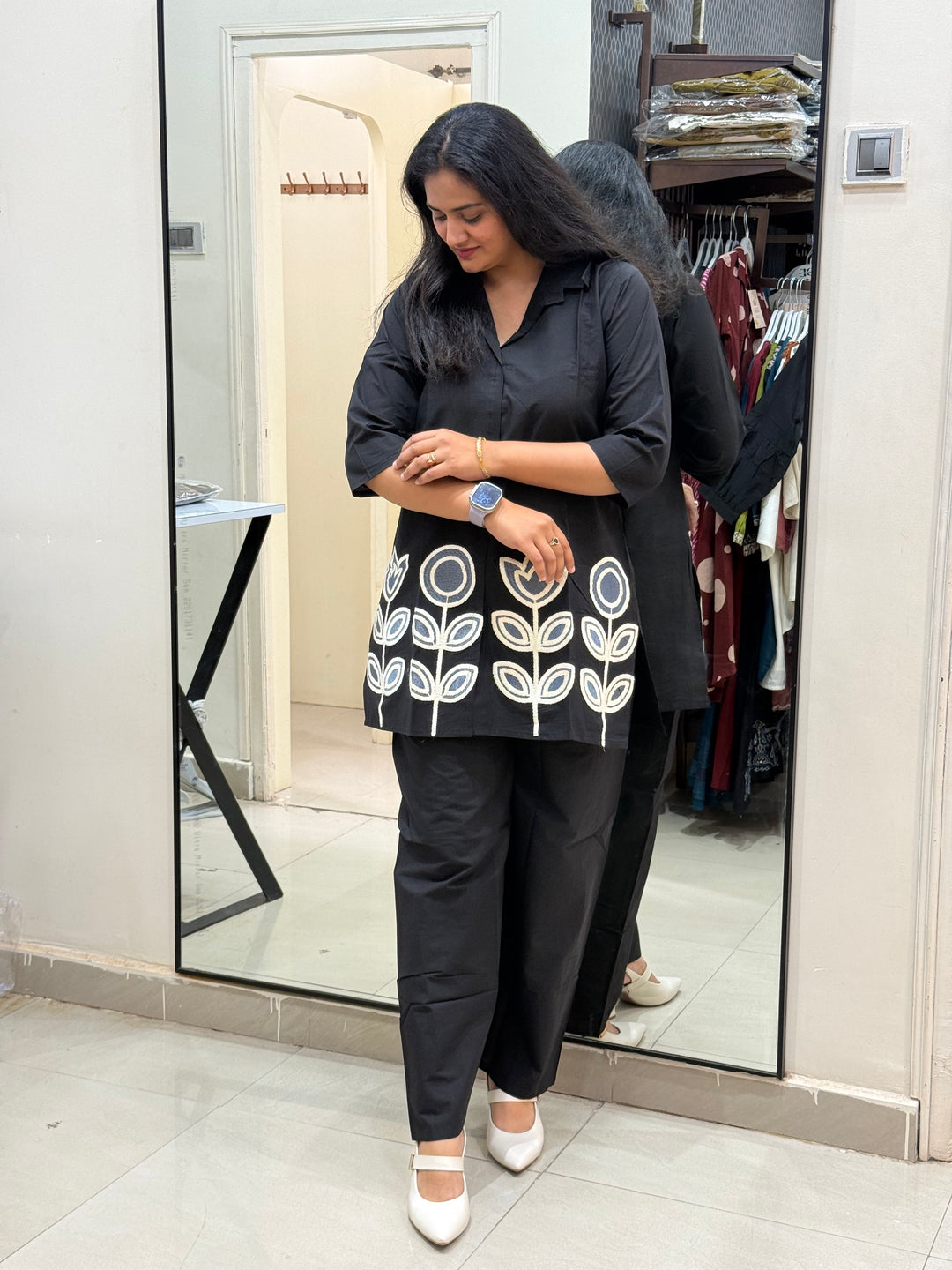 Co-Ord Set with Embroidery Work | R137