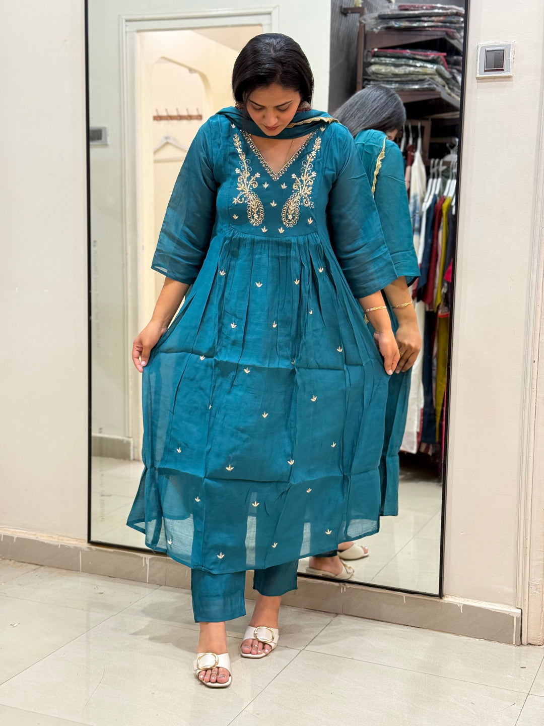 S Mul Chanderi Collection | R209