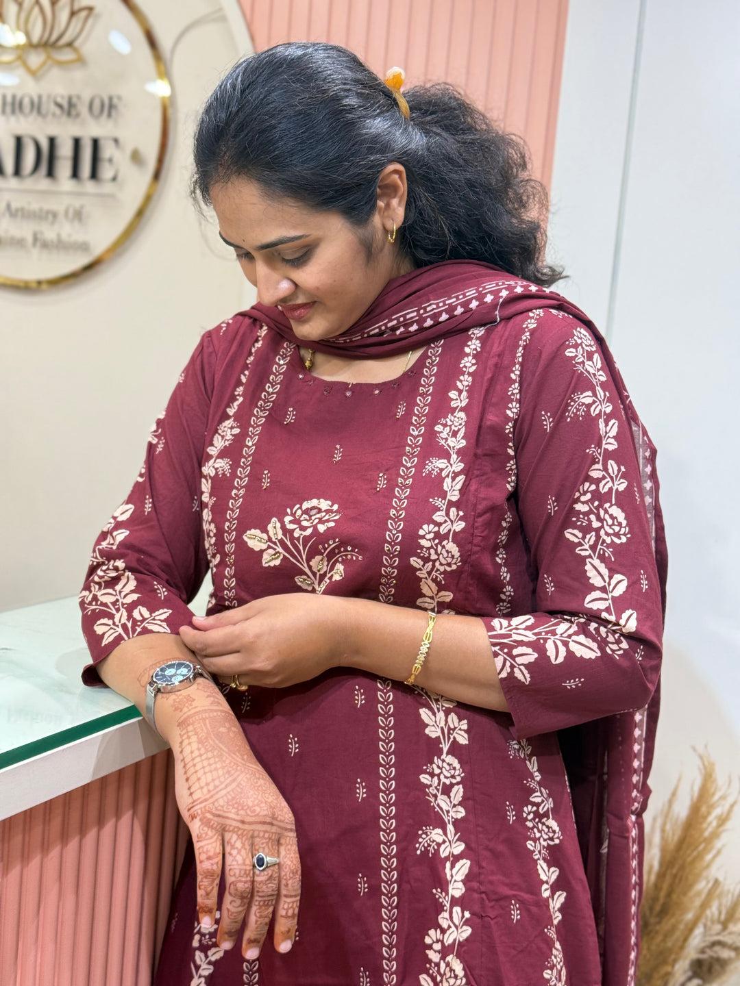 A-Line Cotton 3 Pcs Collection With Full Length Dupatta | R178
