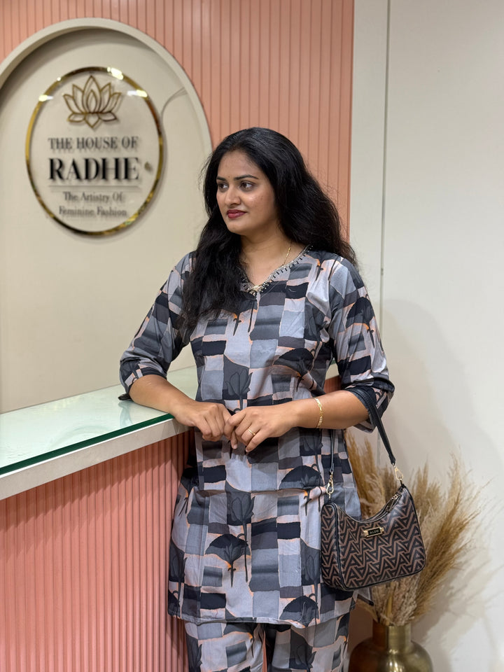 Co-Ord Set Collection with Beautiful Design(Premium Rayon Fabric)| R137