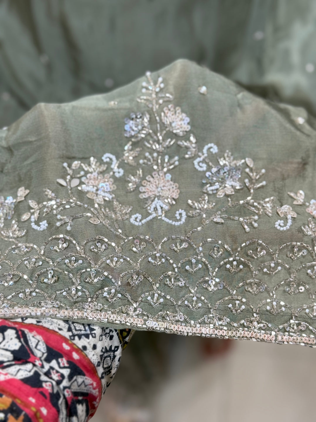 Festive Collection Pure Chinon Suit Set – RADHE45