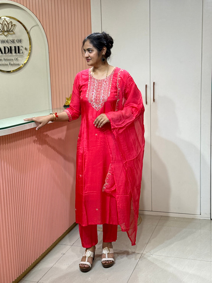Dola Silk Semi Party Wear Collection (Cotton Lining Available )| R217