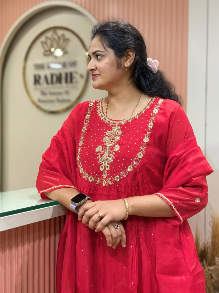 Mul Chanderi Yoke Pattern Collection | R203