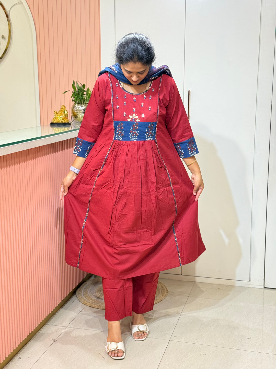 Pure Cotton Collection With A Line Pattern | R210