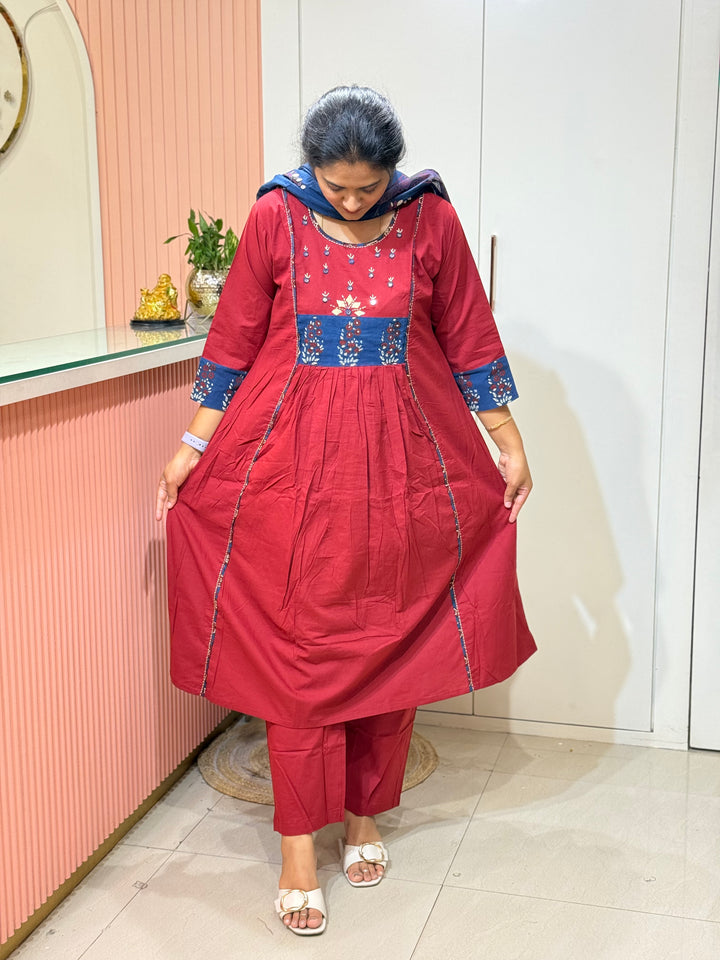 Pure Cotton Collection With A Line Pattern | R210