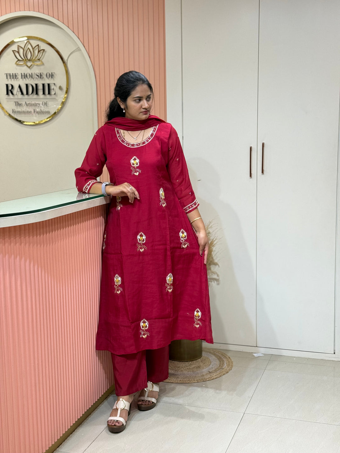Mul Chanderi Collection with Cut Dana work | R206