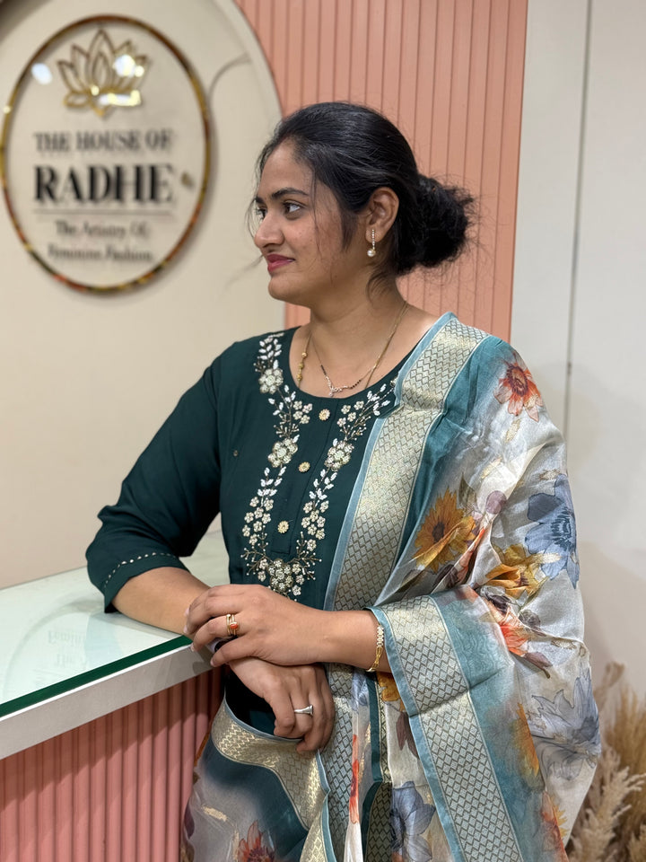 Budget-Friendly Roman Gloss Collection with Digital Dupatta | R222