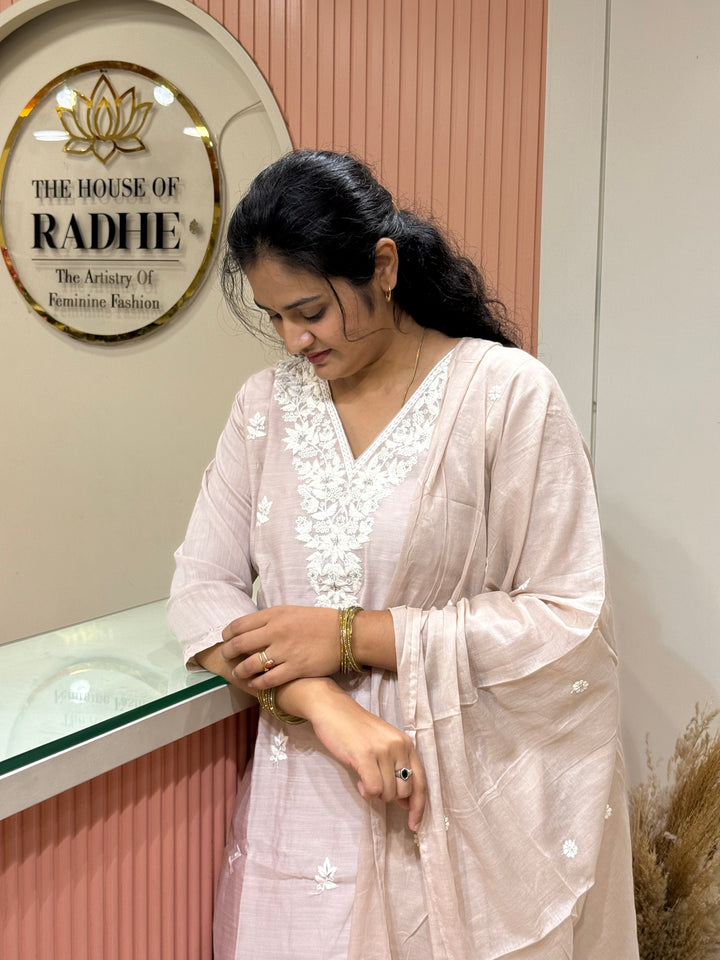 Vatican &amp; Mul Chanderi Embroidered Collection | R209