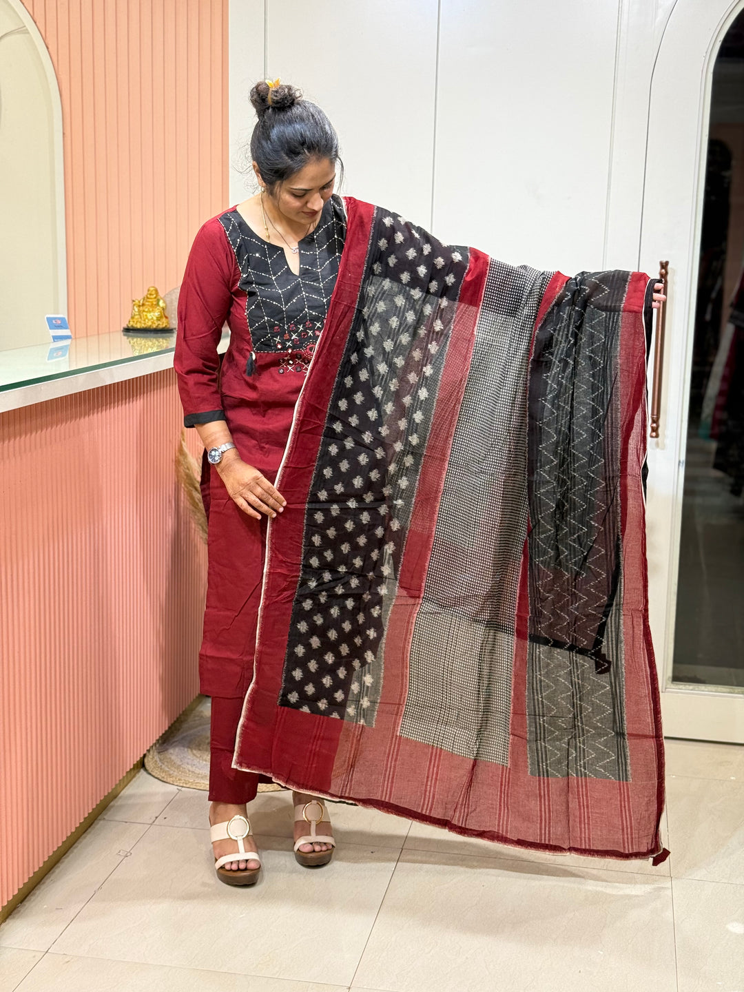 Pure Cotton 3 Pcs Set Collection with Ikkat print | R180