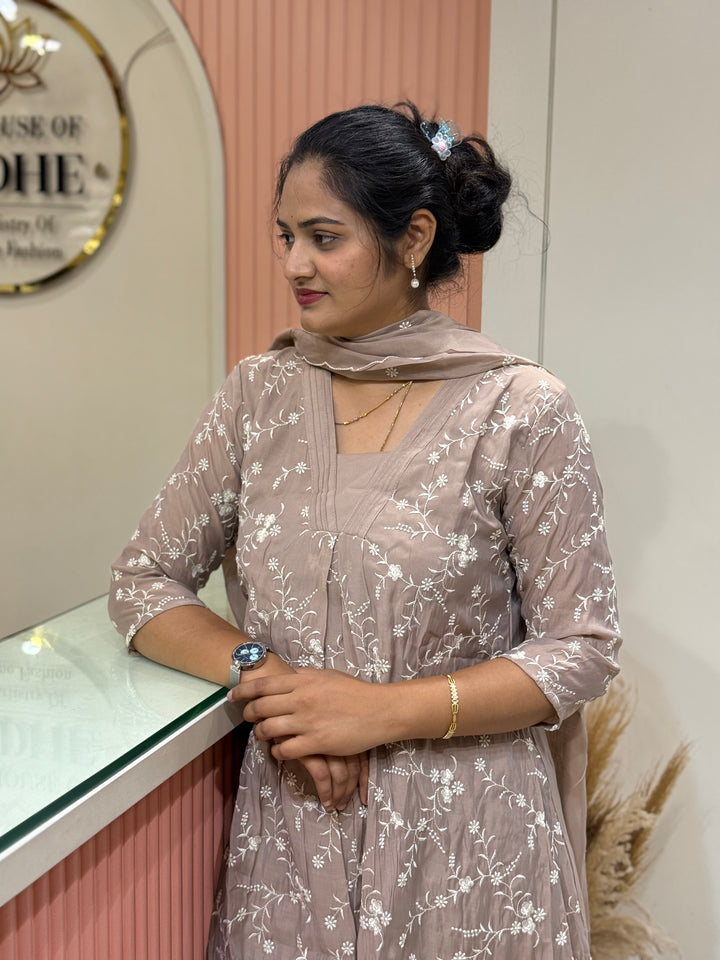 Mul Chanderi Collection with Embroidery work | R204