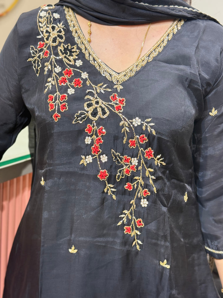 S Mul Chanderi Semi Party Wear Collection | R138