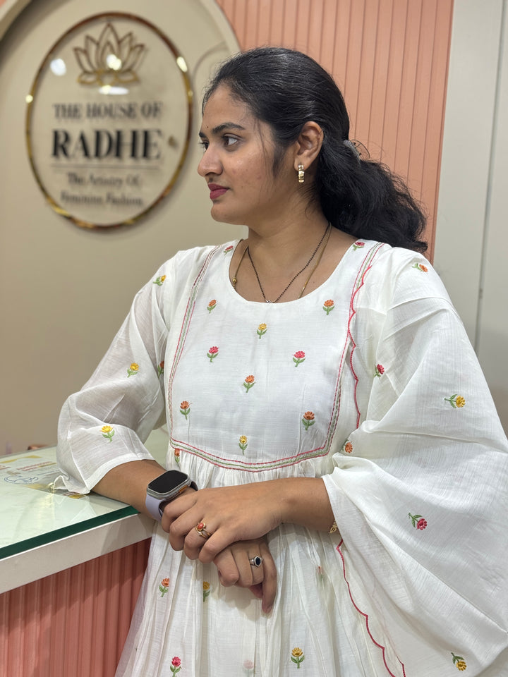 Beautiful Silk Mul Chanderi 3 Pcs Set | R138