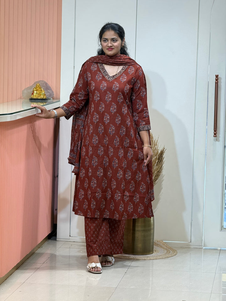 60-60 Cotton A-Line Plazo Collection | R189