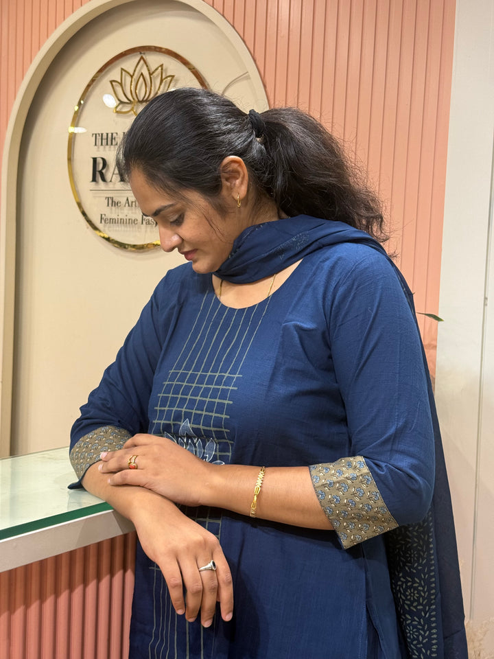Khadi Cotton Collection with Hand Paint | R210