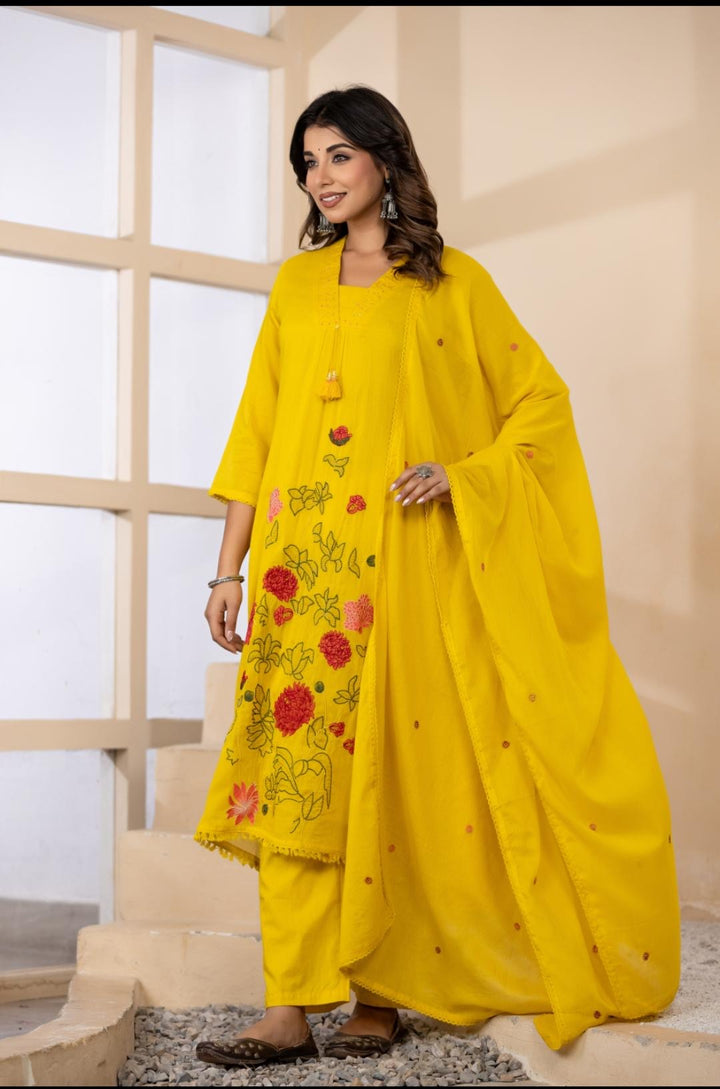 Premium Pure Mul Cotton Collection With Floral Embroidery | R190