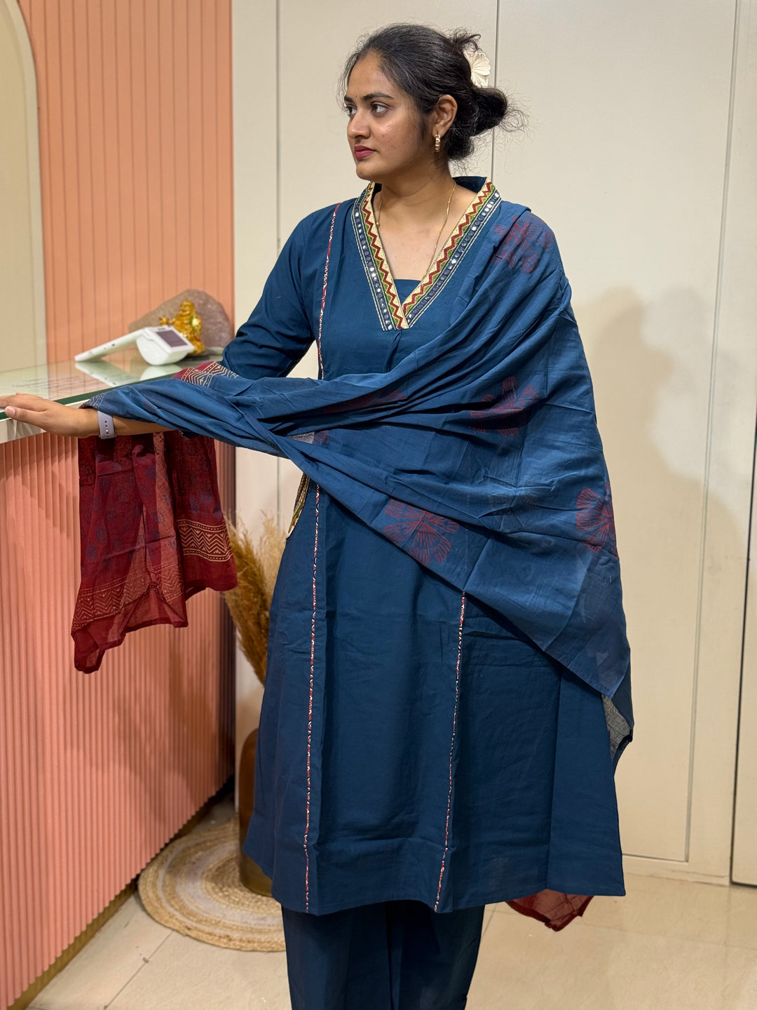 Cotton 3 Pc Kurta Set – Cotton Collection | R162