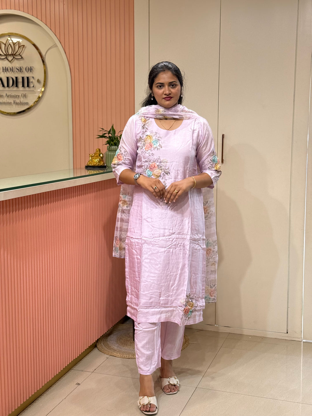 Dola Silk Collection with Floral Work | R219