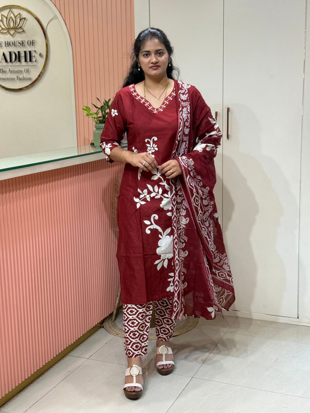Cotton Collection with Beautiful Print with Full Length Cotton Dupatta | R230