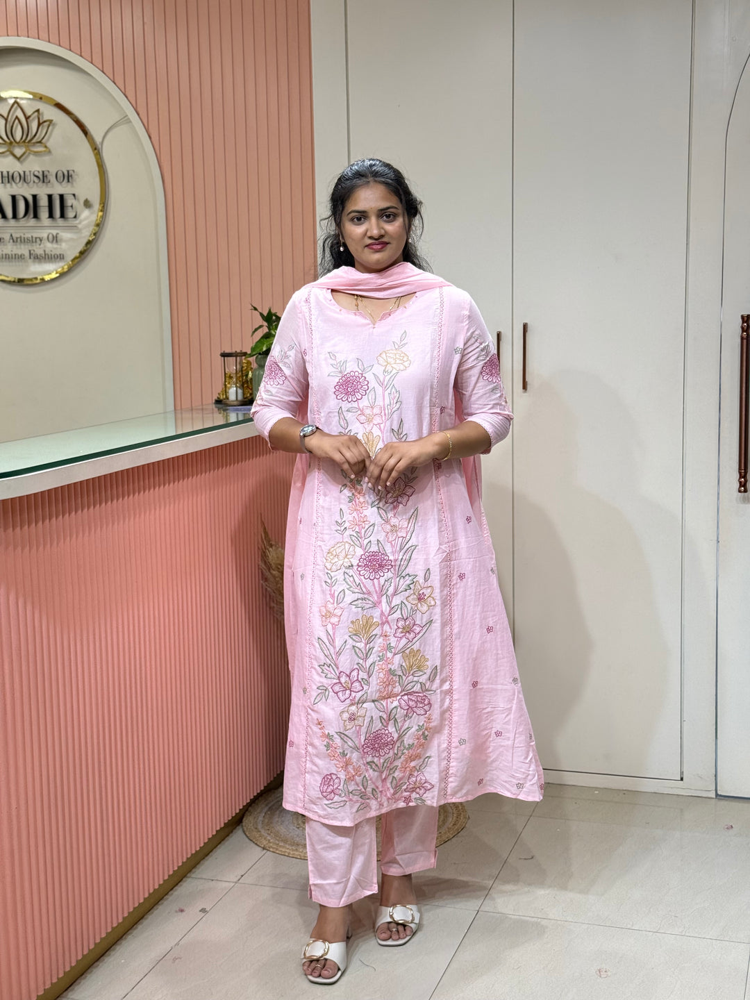 Mul Cotton Collection with Embroidery work (Cotton Lining)| R181