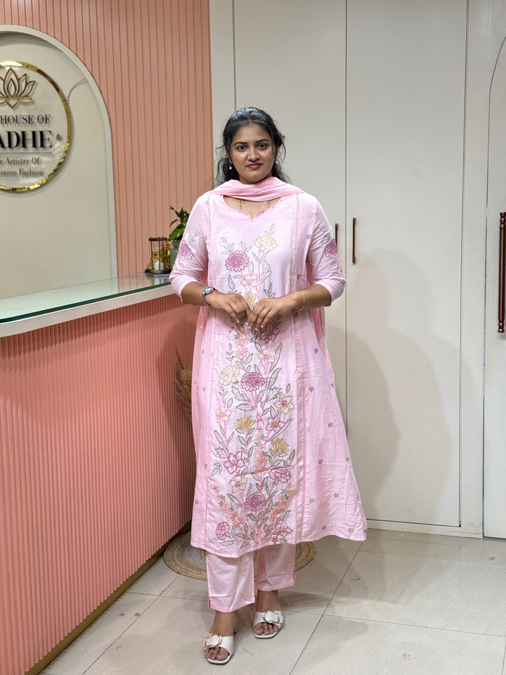 Mul Cotton Collection with Embroidery work (Cotton Lining)| R181