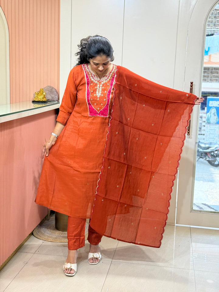 Mul Chanderi With Cotton Lining (New Arrivals) | R138