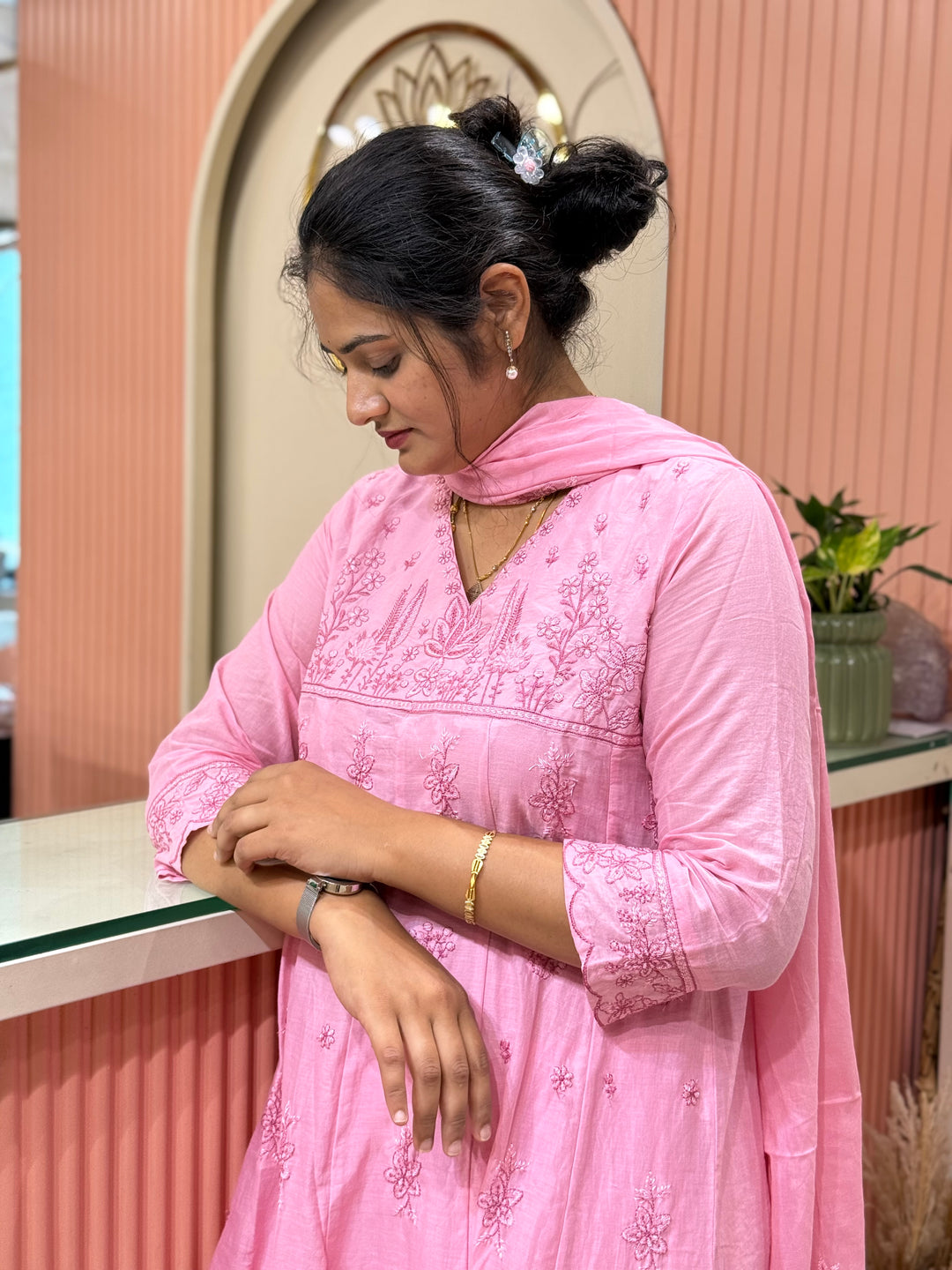 Mul Cotton Collection with Embroidery work (Cotton Lining)| R181