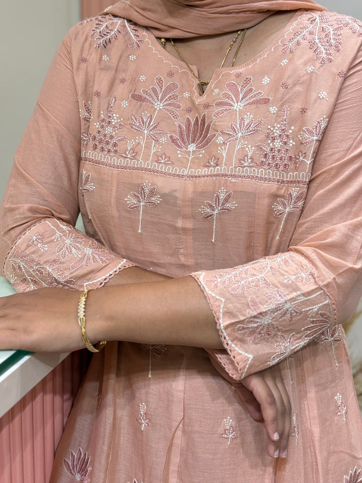 Mul Cotton Collection with Embroidery work (Cotton Lining)| R181