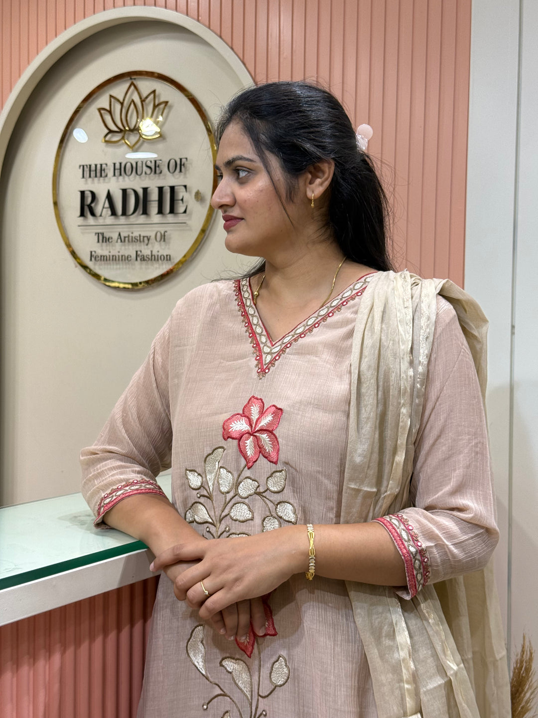 Crush Mul Chanderi Collection With Zari Border Dupatta | R207