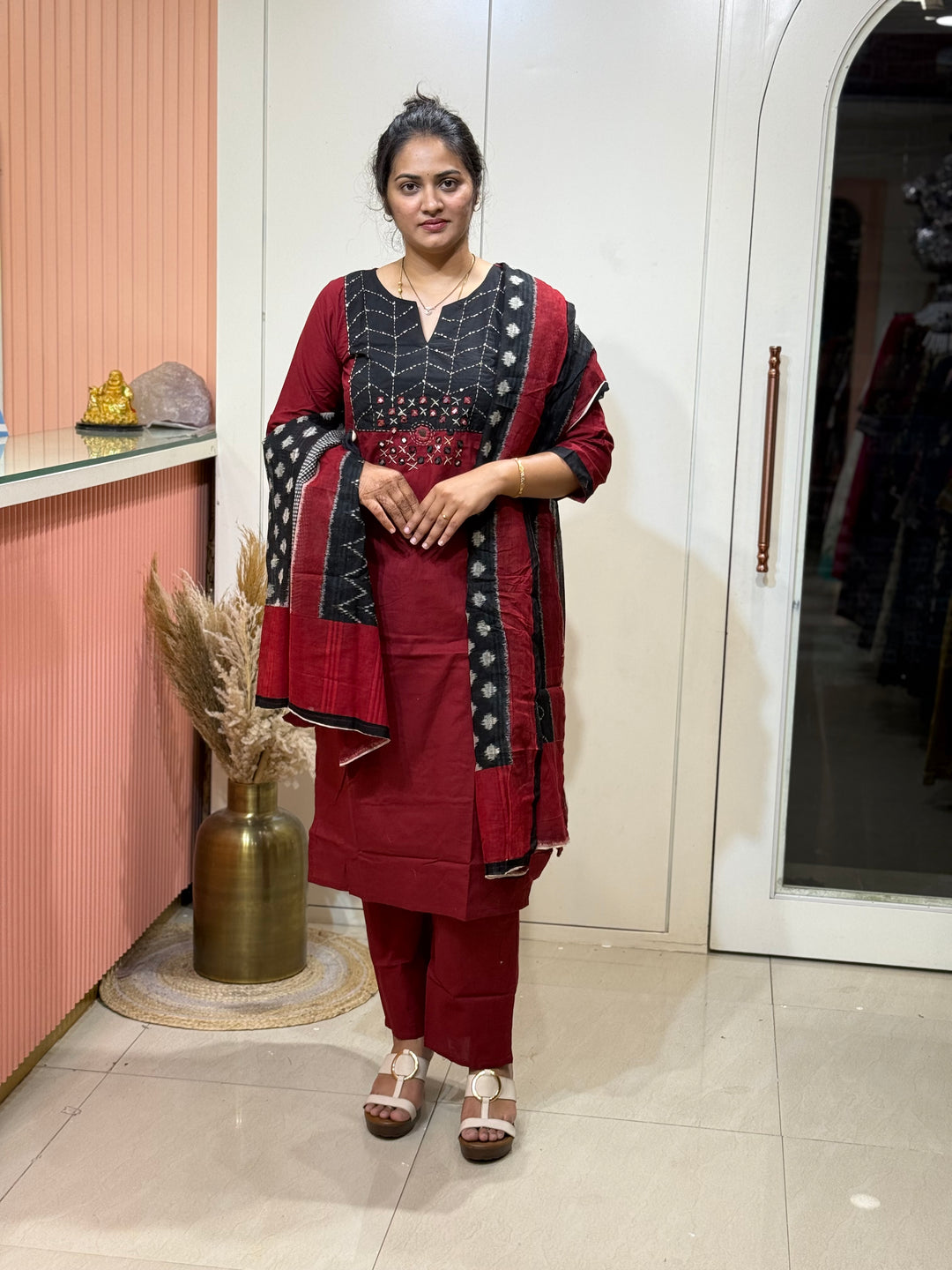 Pure Cotton 3 Pcs Set Collection with Ikkat print | R180