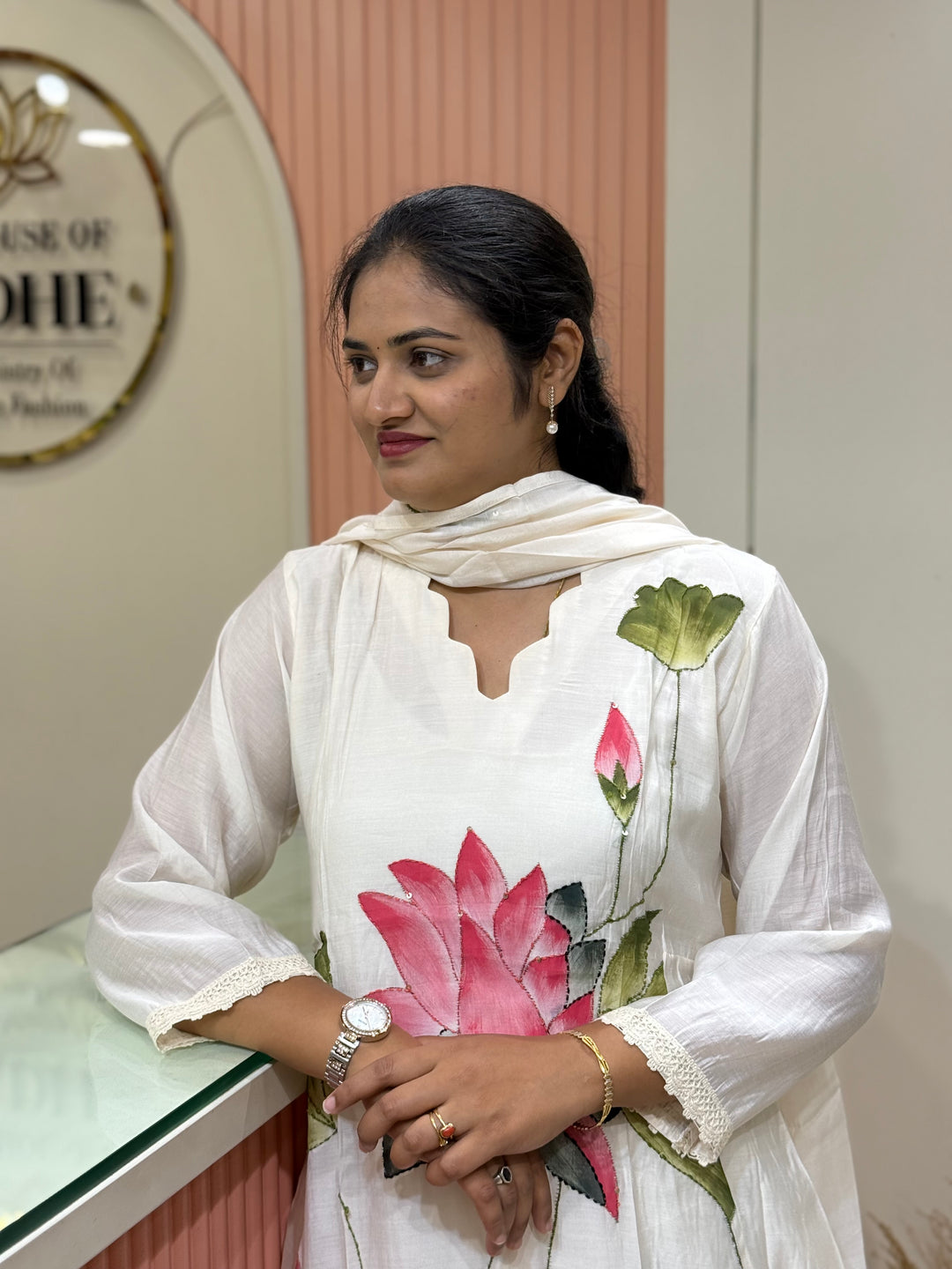 Pure Mul Chanderi Collection with Brush Print | R218