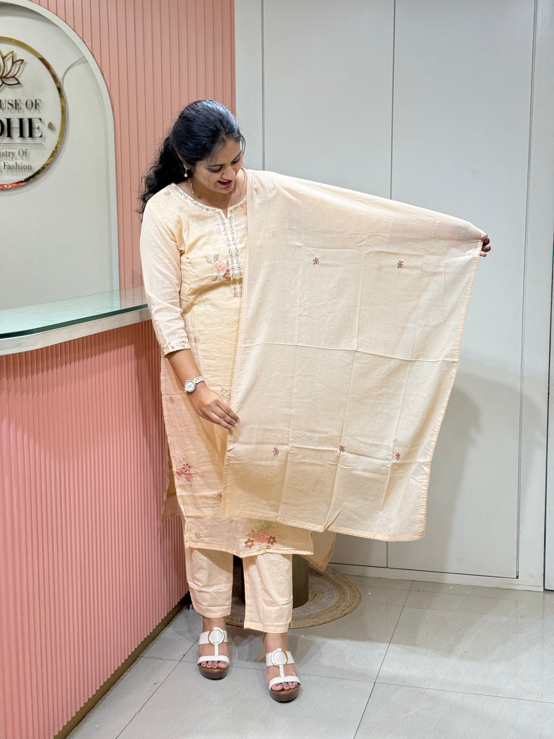 Mul Cotton Collection with Embroidery work (Cotton Lining)| R150