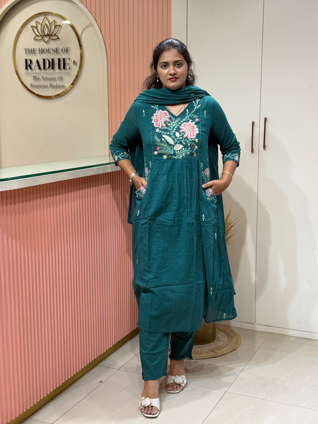 Mul Cotton Collection with Embroidery work (Both the Side Pockets) | R150