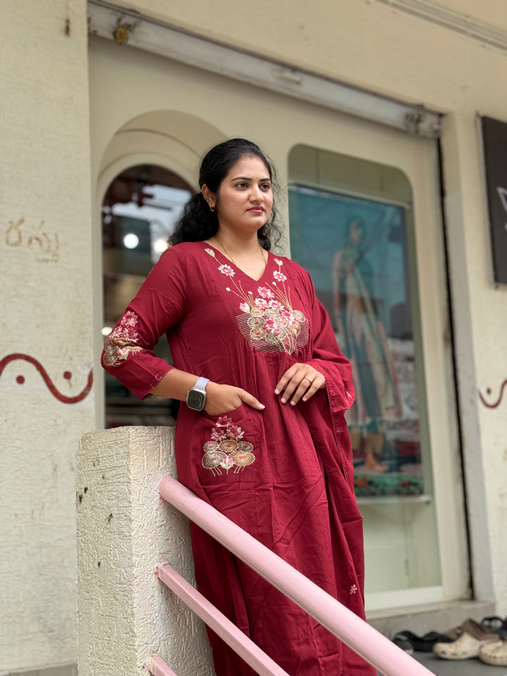 Mul Cotton With Front Pockets (cotton Lining) | R168