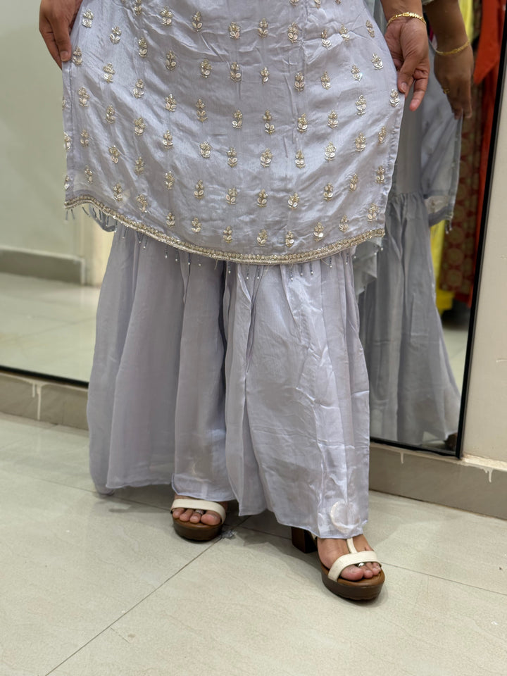 Designer Sharara Suit – Heavy Handwork Collection | R148