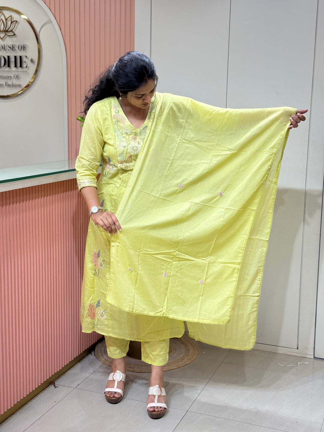 Mul Cotton Collection with Embroidery work (Cotton Lining)| R150