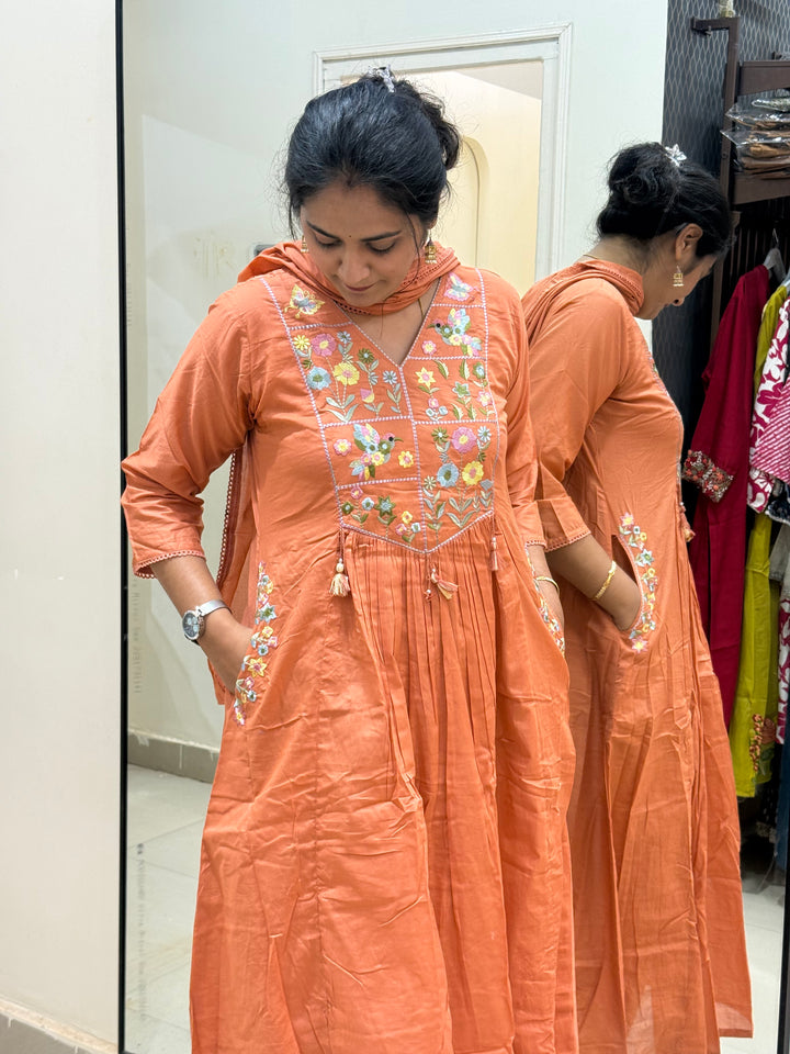 Mulmul Cotton New Collection With Embroidery Work | R190