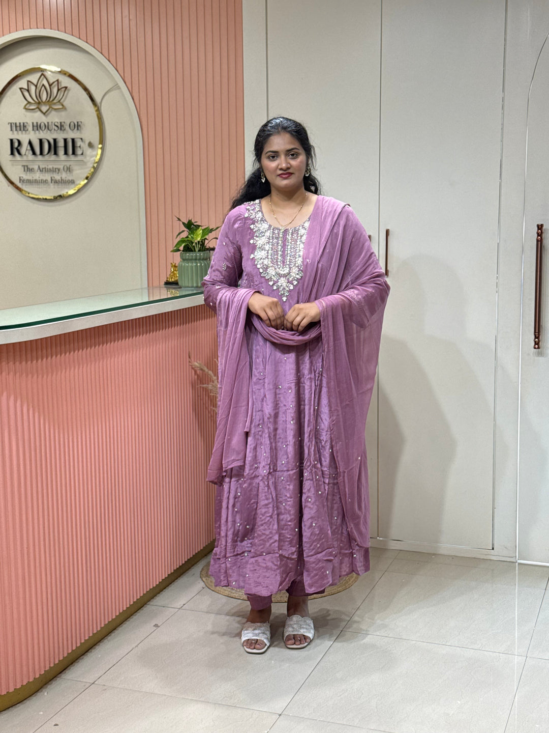 Pure Chinon Handwork Collection Party Wear | R117