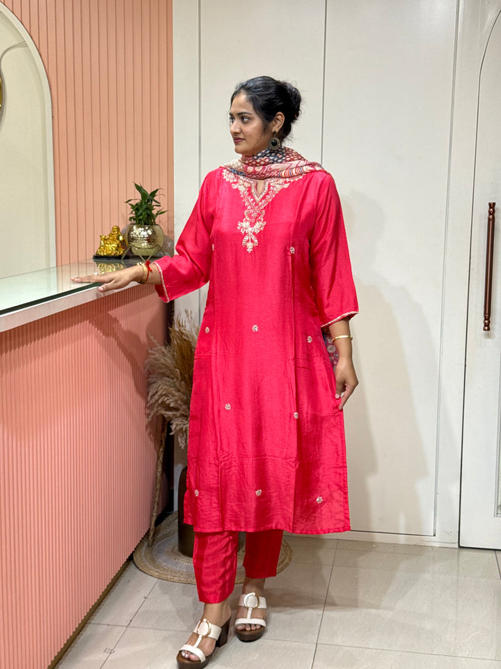 Dola Silk Semi Party Wear Collection (Cotton Lining Available )| R217