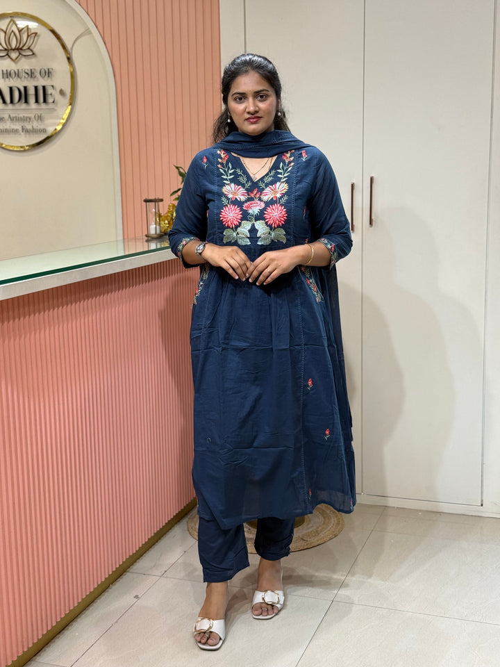 Mul Cotton Collection with Embroidery work (Both the Side Pockets) | R150