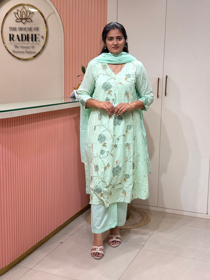 Mul Cotton Collection with Embroidery work | R190