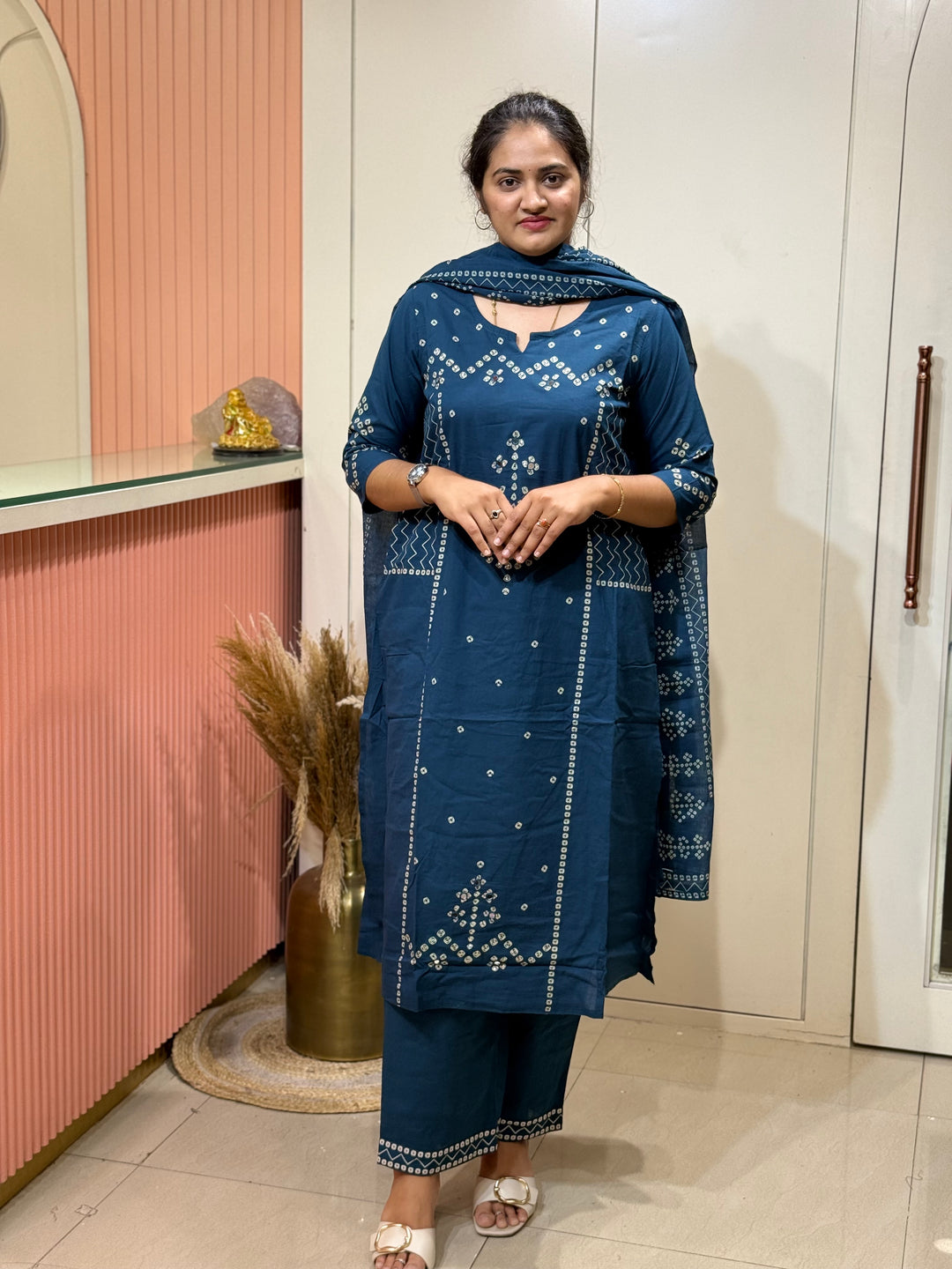 60-60 Cotton 3 piece Kurta set | R170