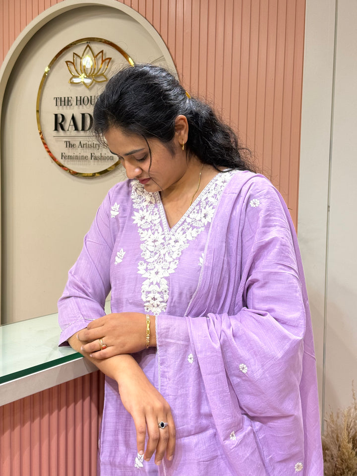 Vatican &amp; Mul Chanderi Embroidered Collection | R209