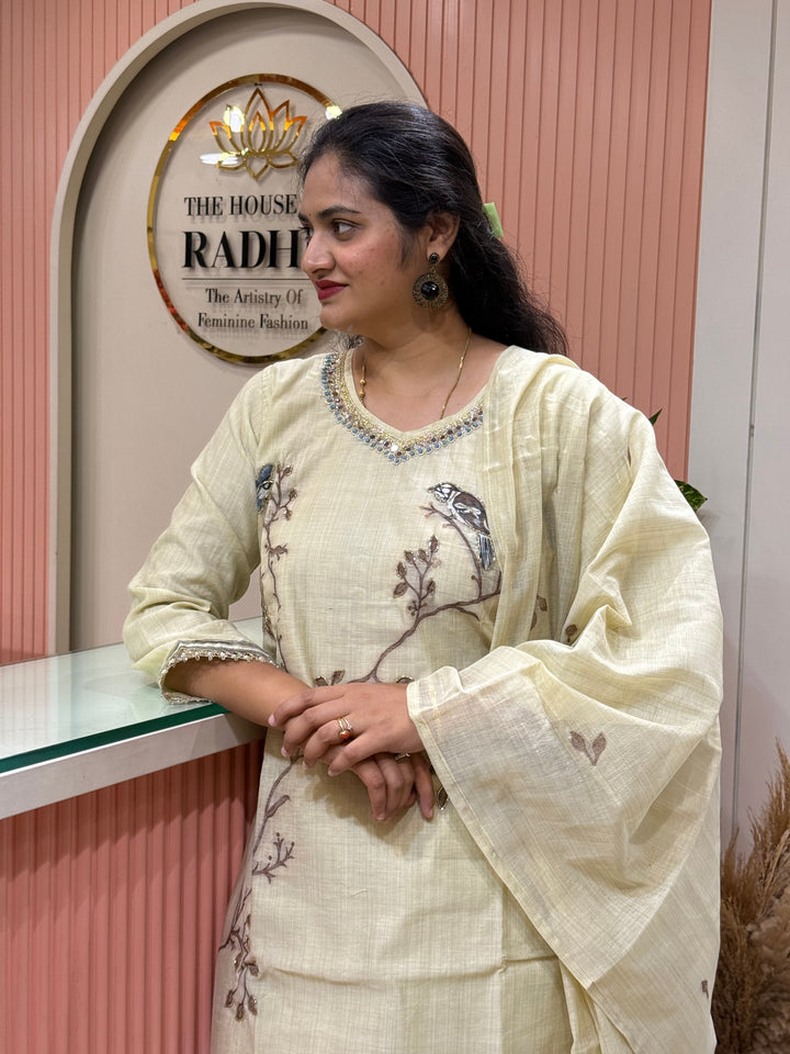 Pure Jamdhani Designer Collection with weaving Dupatta (Cotton Lining) | R211