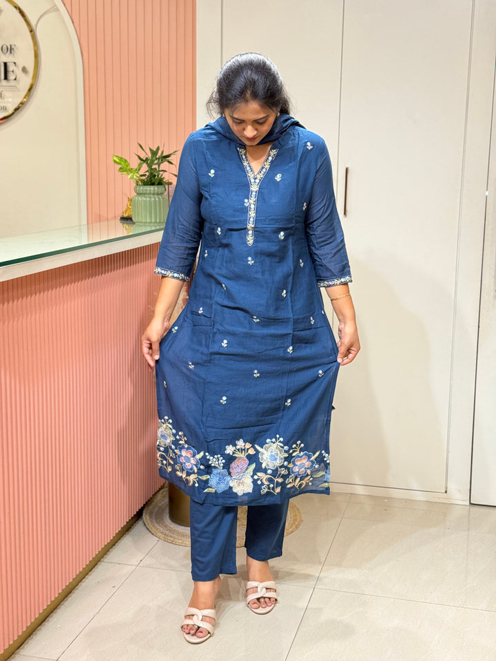 Mul Cotton Collection with Embroidery work (Cotton Lining)| R150