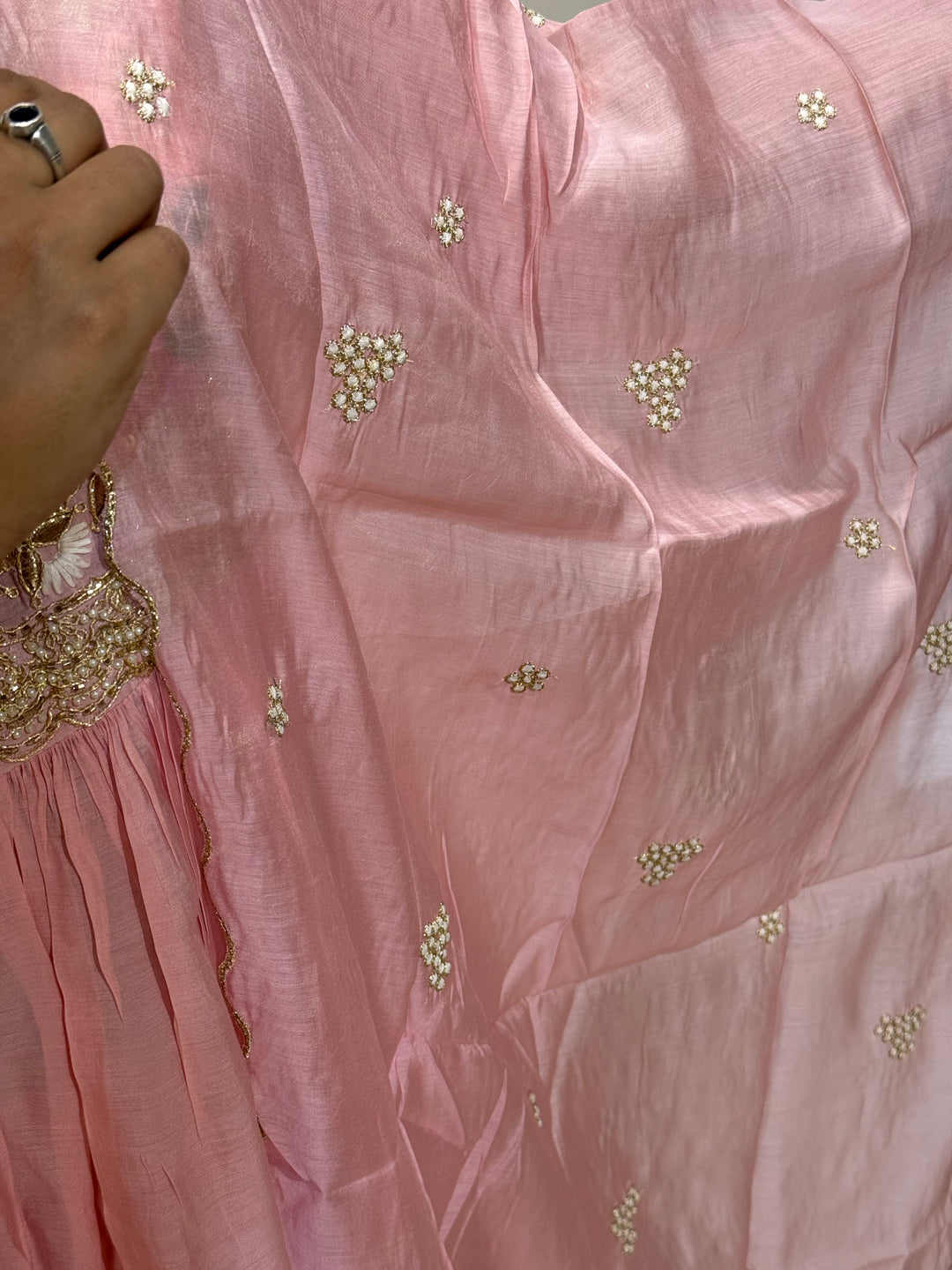 Premium Mul Chanderi Handwork Collection | R206
