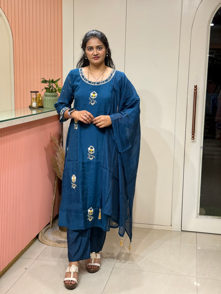 Mul Chanderi Collection with Cut Dana work | R206