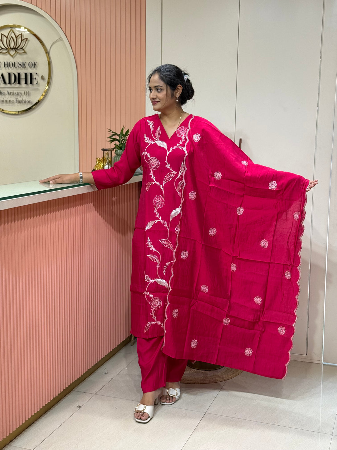 Mul Chanderi Budget-Friendly 3 pcs Set Collection | R222
