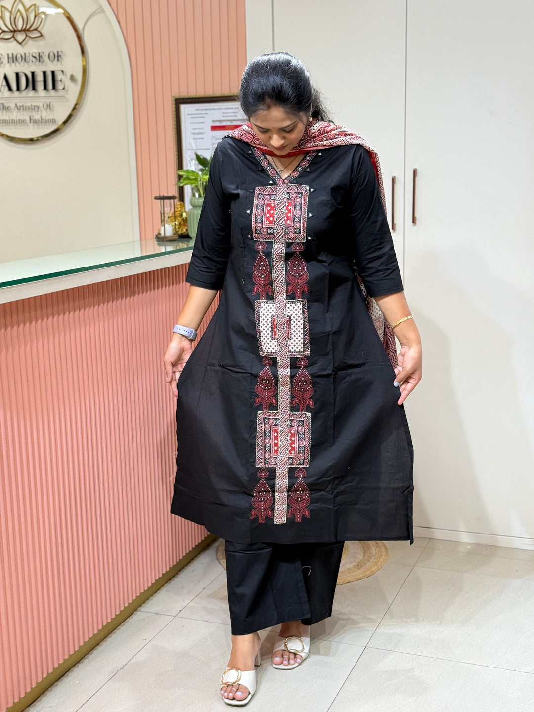 Cotton Patch work Collection with A Line Pattern | R230