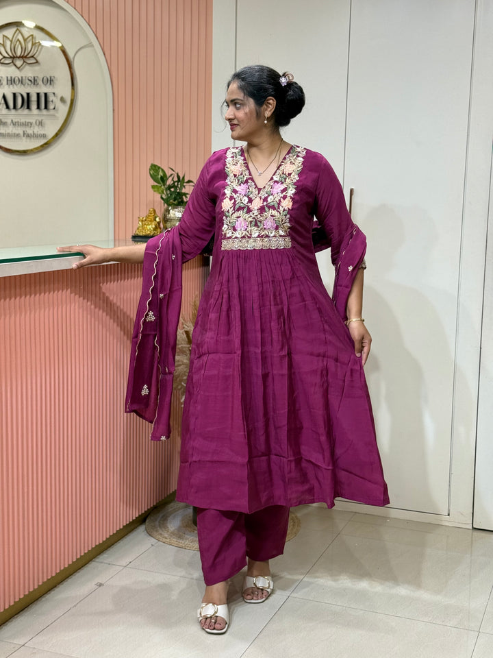 Premium Mul Chanderi Handwork Collection (SuperHit Design)| R206