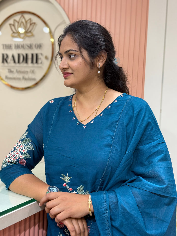 Mul Cotton Collection with Embroidery work (Cotton Lining)| R181